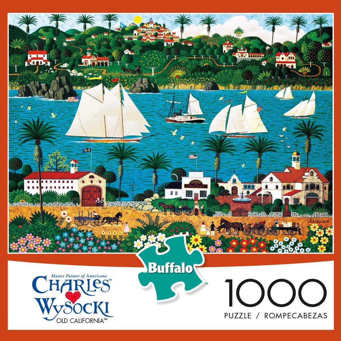 Buffalo Charles Wyscoki Old California 1000 Piece Puzzle image 0